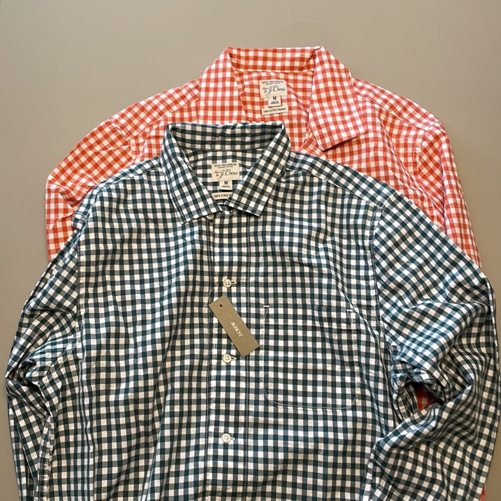 2 brand new J. Crew button-down shirts
